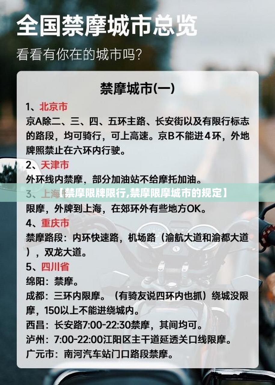 【禁摩限牌限行,禁摩限摩城市的规定】