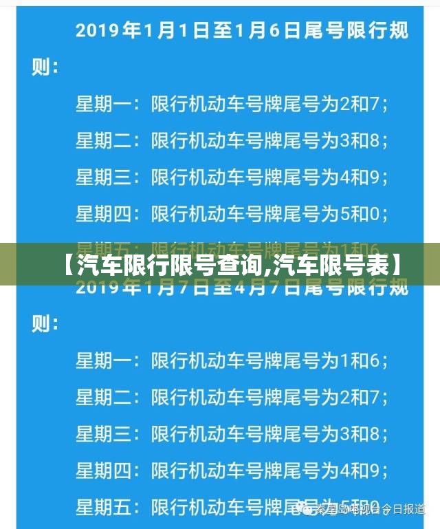 【汽车限行限号查询,汽车限号表】 【汽车限行限号查询,汽车限号表】