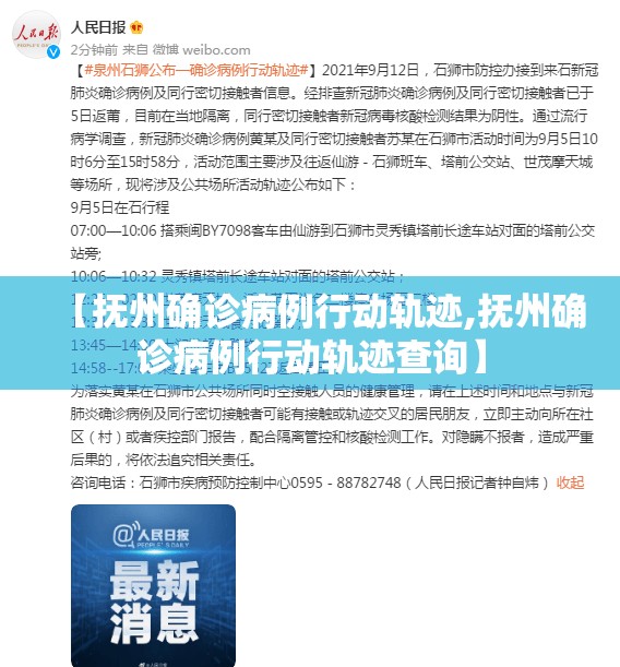 【抚州确诊病例行动轨迹,抚州确诊病例行动轨迹查询】