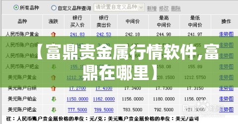 【富鼎贵金属行情软件,富鼎在哪里】 【富鼎贵金属行情软件,富鼎在哪里】