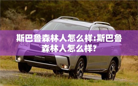 斯巴鲁森林人怎么样:斯巴鲁森林人怎么样?