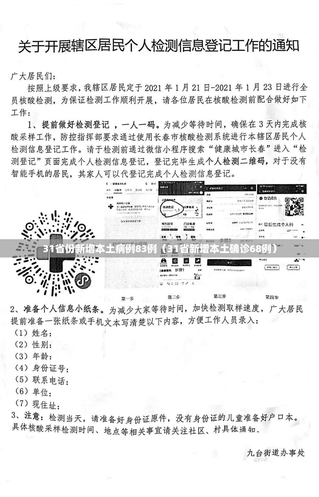 31省份新增本土病例83例(31省新增本土确诊68例) 31省份新增本土病例83例(31省新增本土确诊68例)