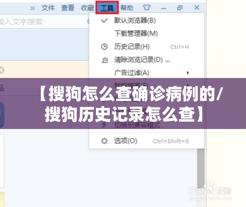 【搜狗怎么查确诊病例的/搜狗历史记录怎么查】 【搜狗怎么查确诊病例的/搜狗历史记录怎么查】