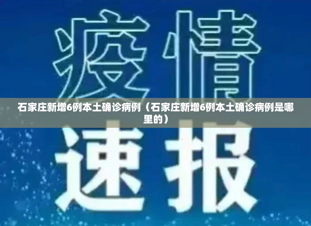 石家庄新增6例本土确诊病例（石家庄新增6例本土确诊病例是哪里的）