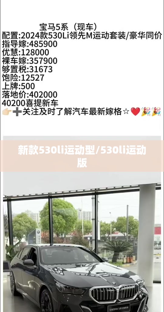 新款530li运动型/530li运动版