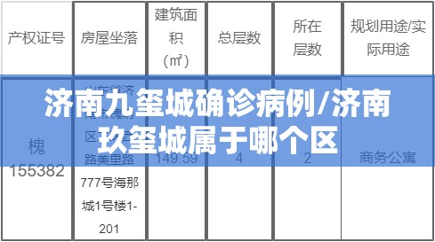 济南九玺城确诊病例/济南玖玺城属于哪个区 济南九玺城确诊病例/济南玖玺城属于哪个区
