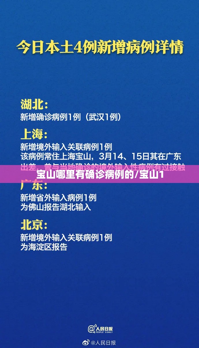 宝山哪里有确诊病例的/宝山1