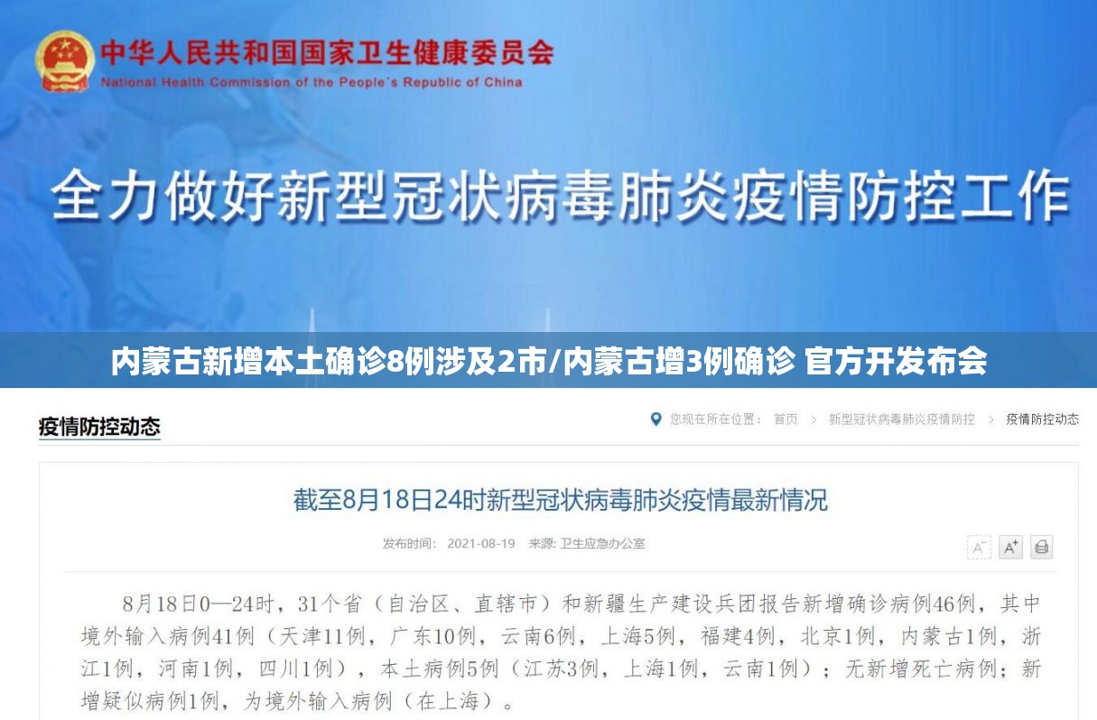内蒙古新增本土确诊8例涉及2市/内蒙古增3例确诊 官方开发布会