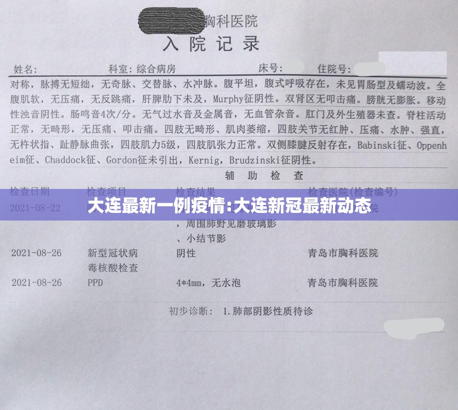 大连最新一例疫情:大连新冠最新动态