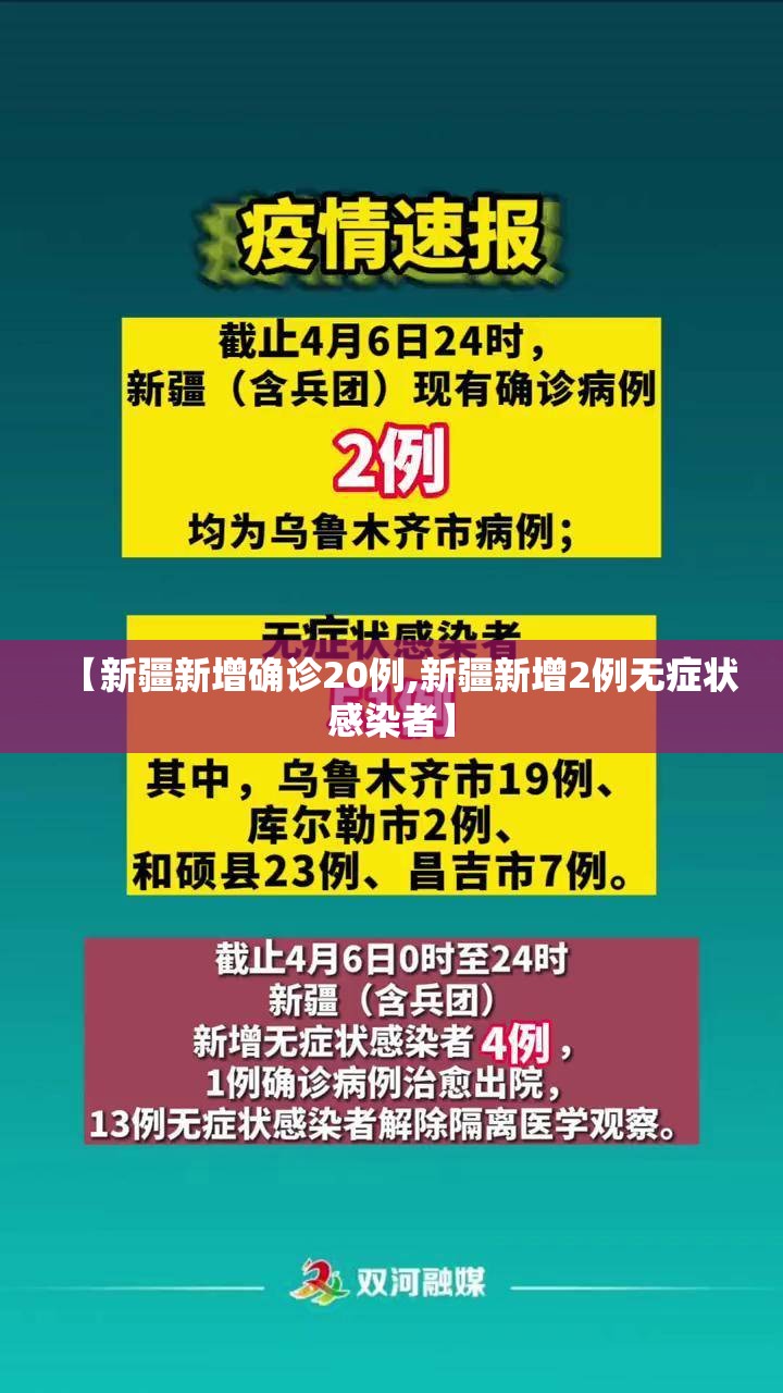 【新疆新增确诊20例,新疆新增2例无症状感染者】