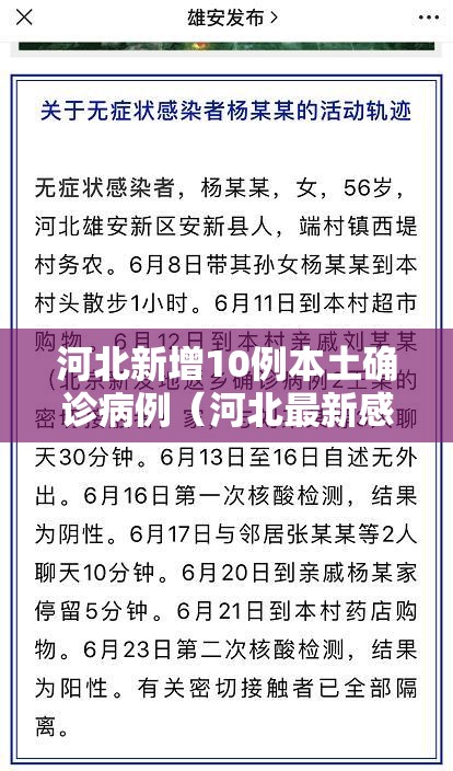 河北新增10例本土确诊病例(河北最新感染病) 河北新增10例本土确诊病例(河北最新感染病)