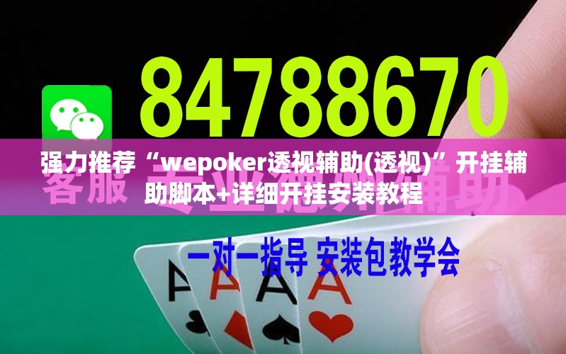 强力推荐“wepoker透视辅助(透视)”开挂辅助脚本+详细开挂安装教程