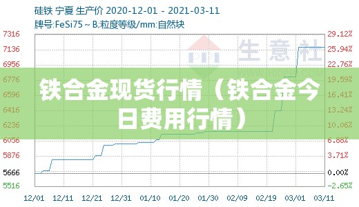 铁合金现货行情（铁合金今日费用行情）