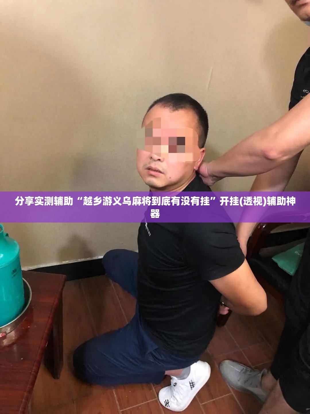 分享实测辅助“越乡游义乌麻将到底有没有挂”开挂(透视)辅助神器